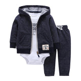 Romper Hoodie Jacket and Trousers Set