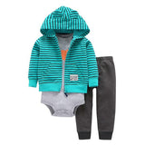 Romper Hoodie Jacket and Trousers Set